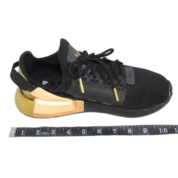 ADIDAS black, gold & silver sneakers NMD La Marque 3 Band FY1145 men's size 7 - Picture 9 of 10